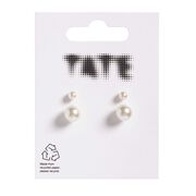 Pearl stud earrings 2 pack